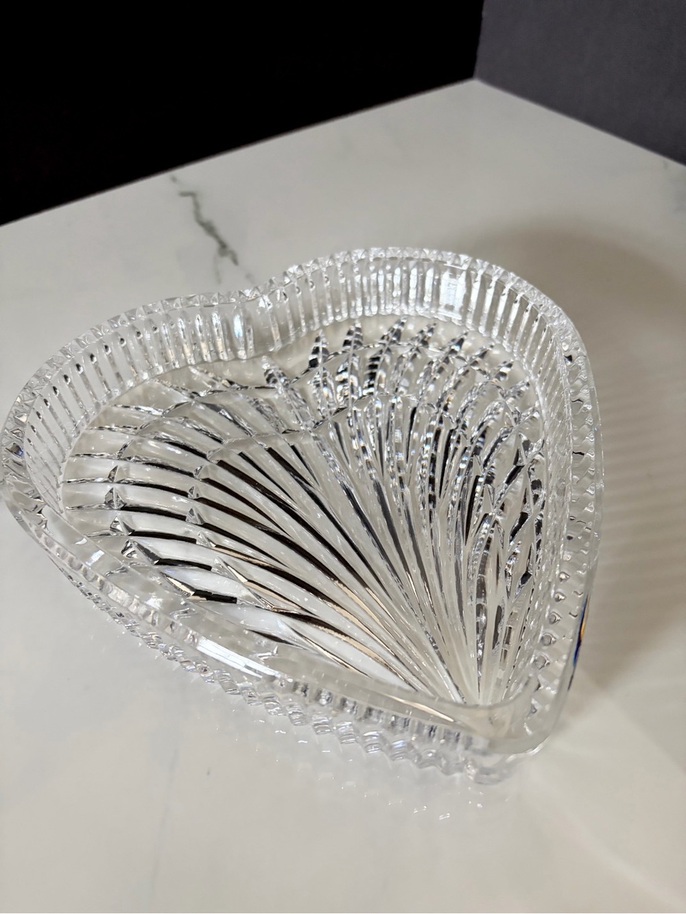 Heart Vanity Tray or Serving Plate by Waterford Crystal